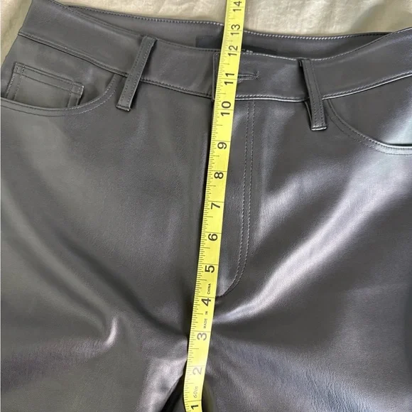 Joe's Jeans Black Faux Leather Pants Size 28 NWT Wide Leg Baddie Y2K High Waist - Picture 9 of 9